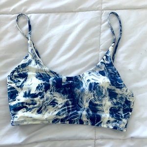 LOLE bikini top - NEVER WORN - blue